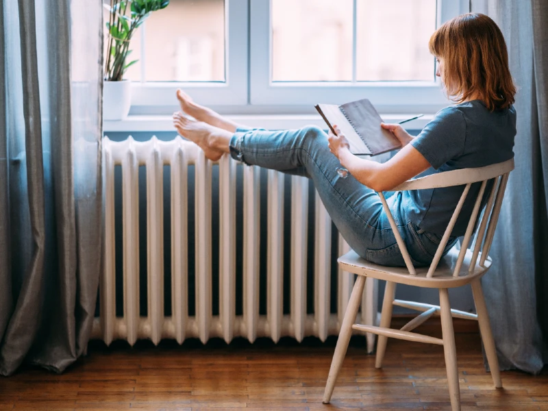 Fødder på radiator