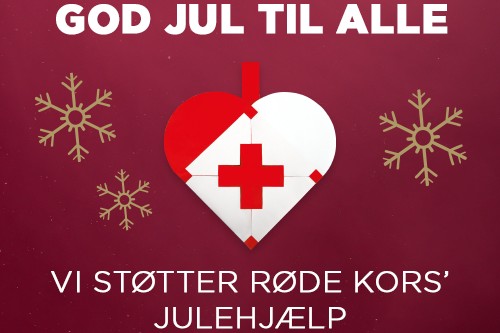 Vi støtter Røde Kors