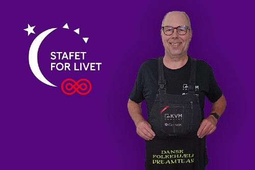Frede fra Genvex deltager i stafet for livet
