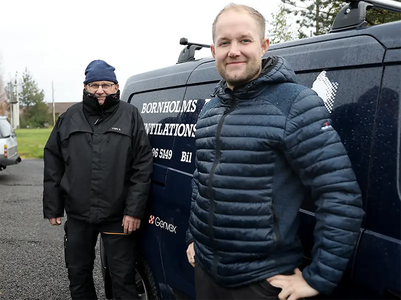 Finn Stenbye og sønnen Mikkel 